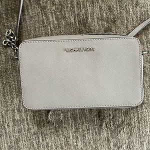 Grey Michael Kors crossbody purse
